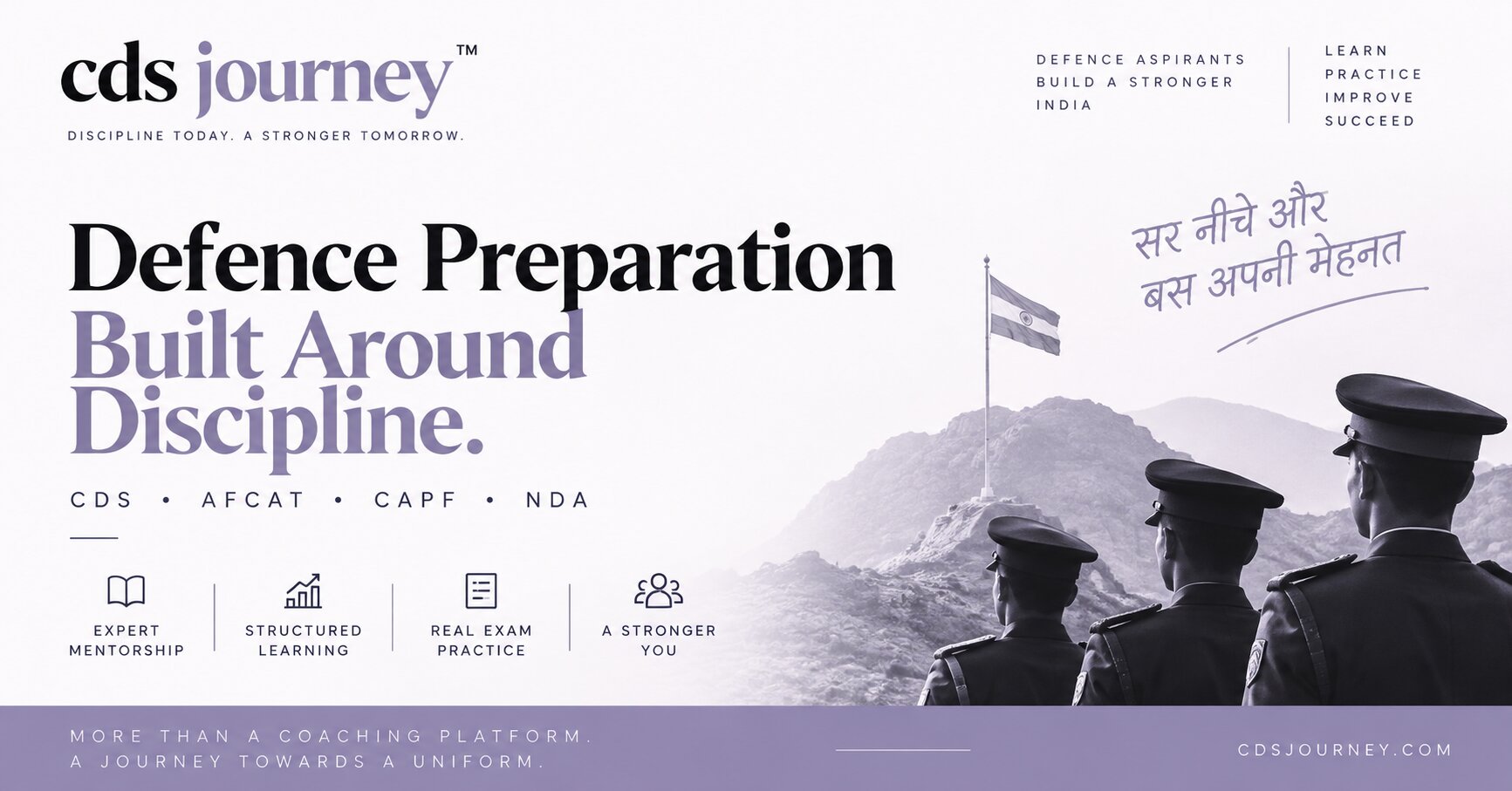 Practtice Test Defence Exam Batches | CDS Journey
